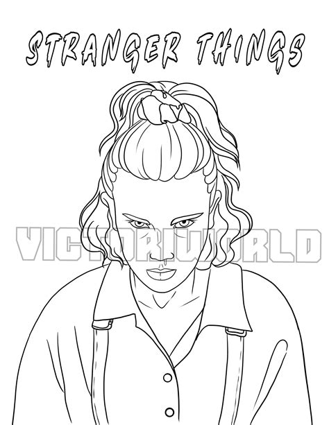 stranger things ausmalbilder max|Stranger Things 38 coloring pages for kids in 2024